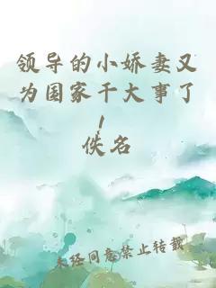 領(lǐng)導(dǎo)的小嬌妻又為國家干大事了!
