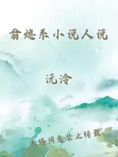 翁熄系小說人說