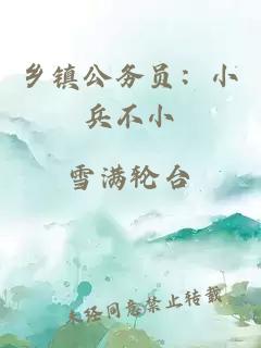 鄉鎮公務員：小兵不小
