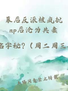 幕后反派被瘋批np后淪為共妻
