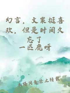 幻言，文案挺喜歡，但是時間久忘了