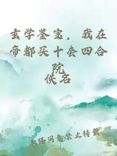 玄學(xué)鑒寶，我在帝都買(mǎi)十套四合院